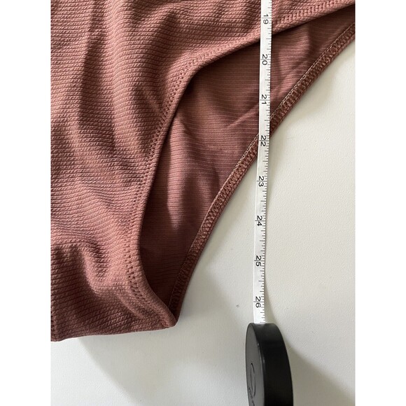 Cupshe One Piece Swimsuit‎ Womens  Sz S Open Side One Shoulder Strap Mauve Pink - Picture 8 of 14